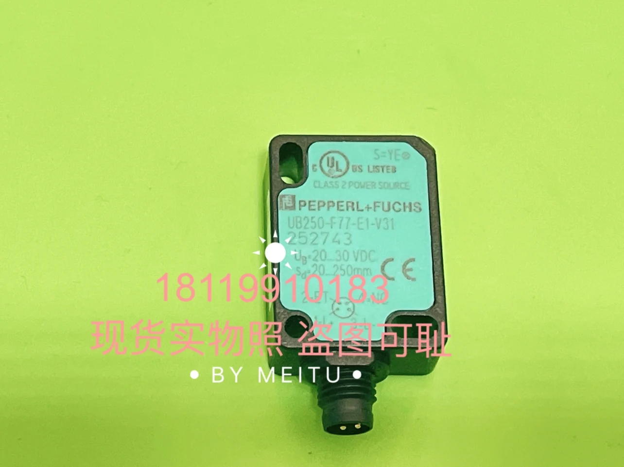 Beijiafu P+F Ultrasonic Sensor UB250-F77-E1-V31 252743 In Stock, One Actual Photo Taken