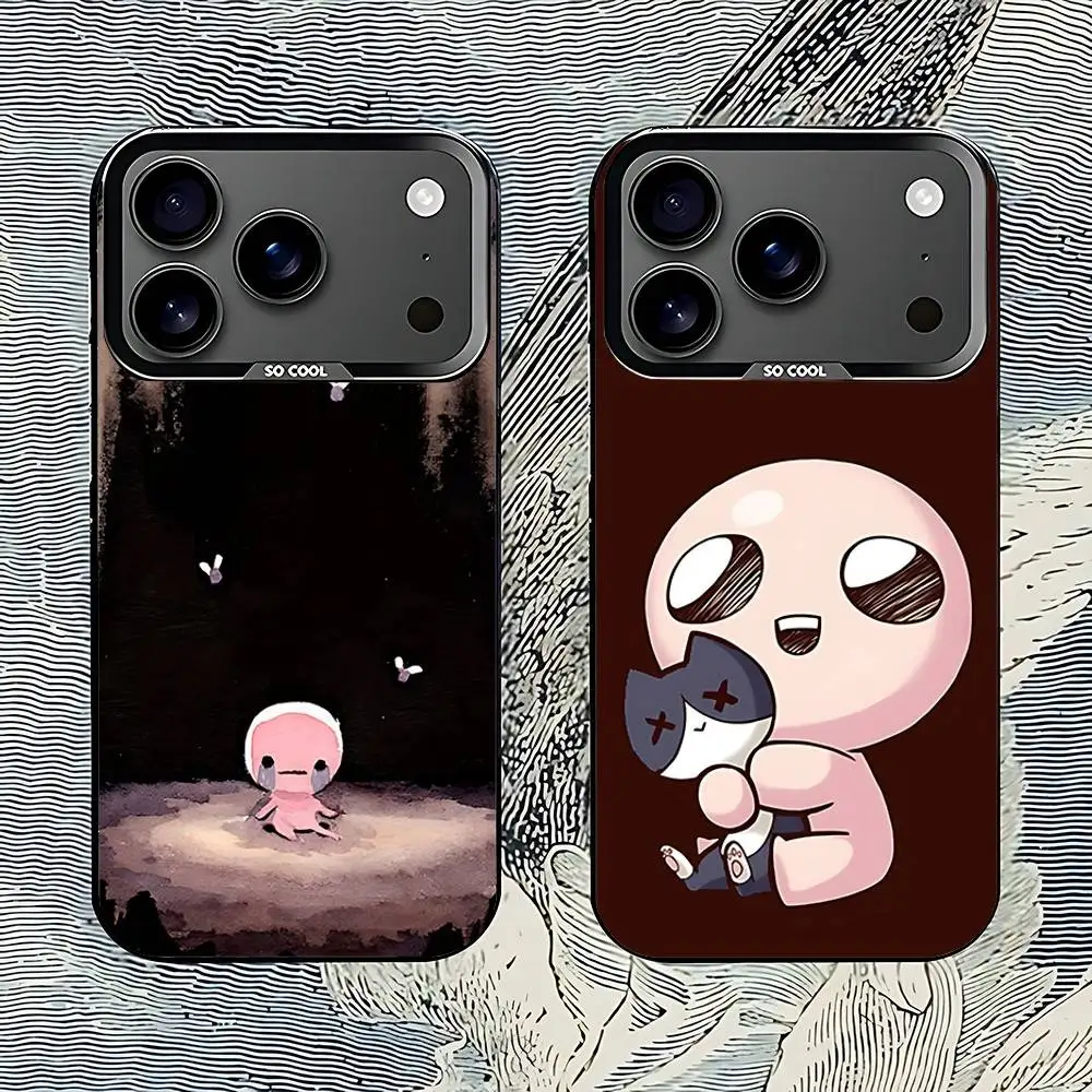 

The Binding of I-Isaac Phone Case For iPhone 17,16,15,14,13,12,11,Pro,XS,Max,Plus,Mini,SE4,E Black Matte Shockproof Cover