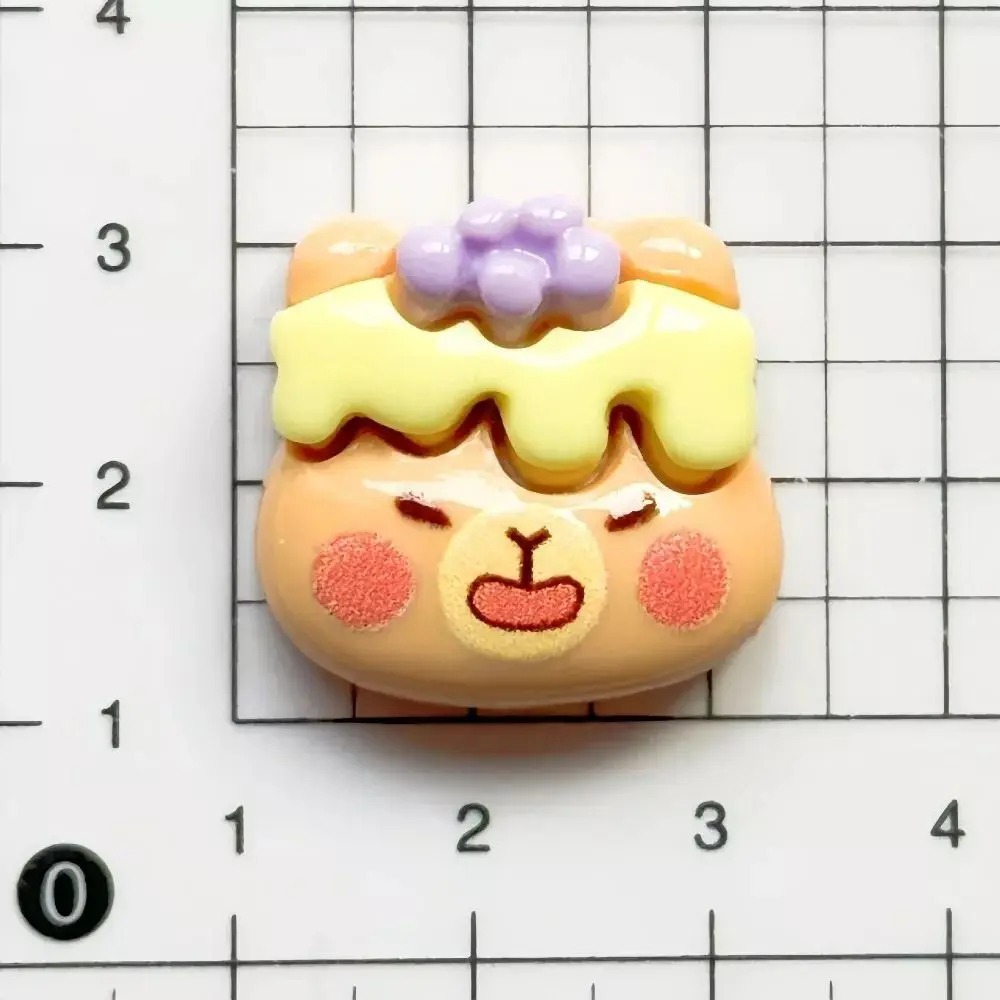 Capybara ทำจากเรซิ่นทำมือแบบใหม่ aksesoris Resin DIY น่ารักการตกแต่งบ้านอินเทรนด์ตกแต่งกรอบโทรศัพท์มือถือ