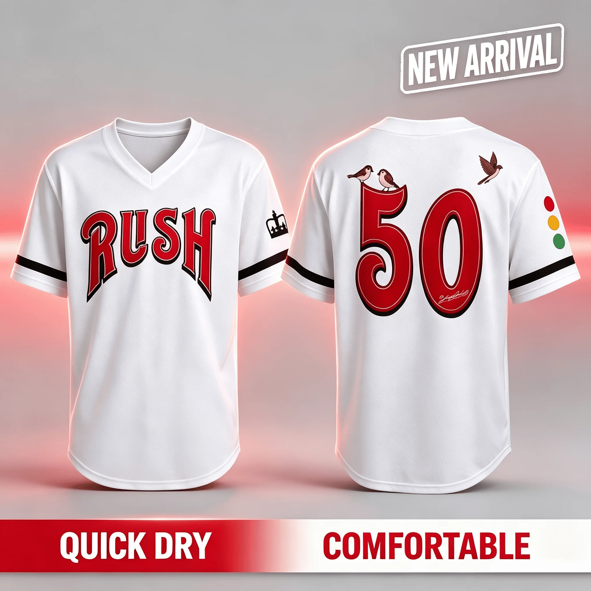 Rush Band Fifty Something Tour 2026 Sign Merch Jersey T-Shirt for Men Women Y2k Comfortable Quick Dry Party Outdoor Tee Fan Top