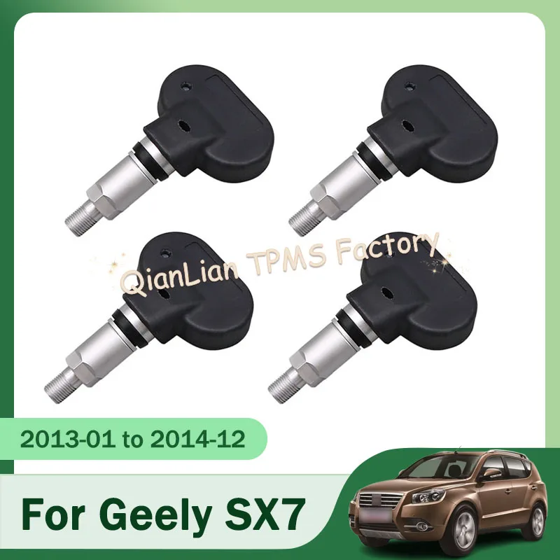 

Car Tire Sensors System For Geely SX7 SC6 EC7 Emgrand EV HEV 4pcs 433MHz 6703309 TPMS Tire Pressure Monitor System