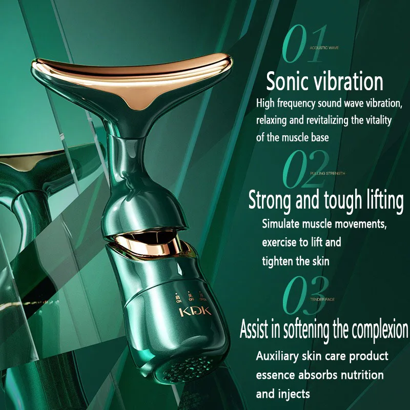 مكركرنت مدلك الوجه رفع وثابت الجلد مقدمة مكركرنت تجديد الجلد مكافحة الشيخوخة جهاز التجميل مدلك الوجه #2