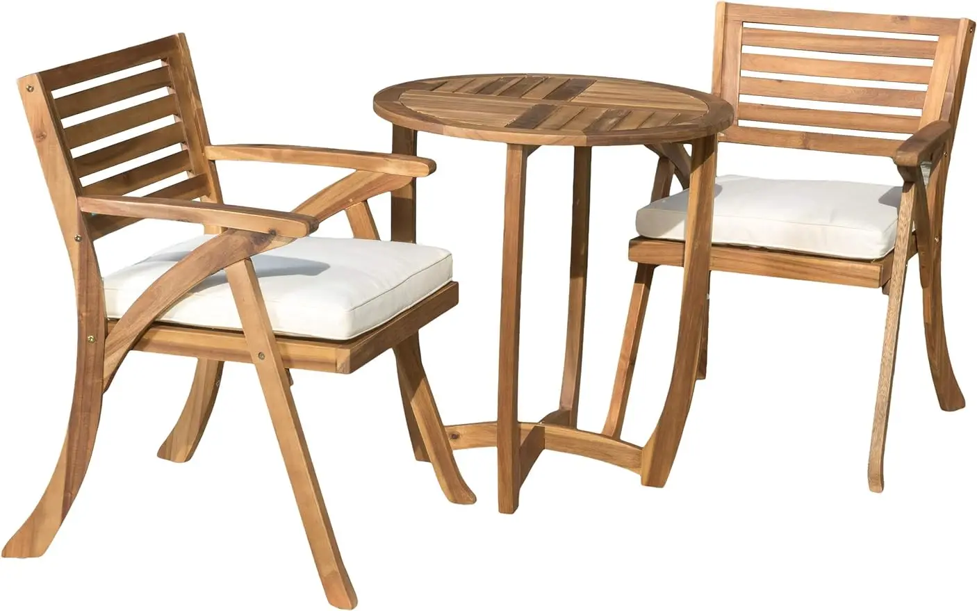 

Coronado Acacia Wood Bistro Set, 3-Pcs Set, Teak Finish