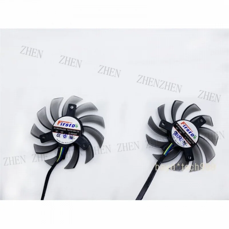 

Y Видеокарта с двойным вентилятором для ASUS GTX660 GTX670 GTX680 GTX690 40 мм 5-контактный R182b 75 мм