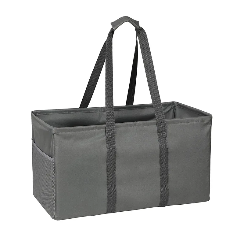 

Oxford cloth picnic basket, outdoor spring outing, large-capacity supermarket hand basket, foldable shopping basket