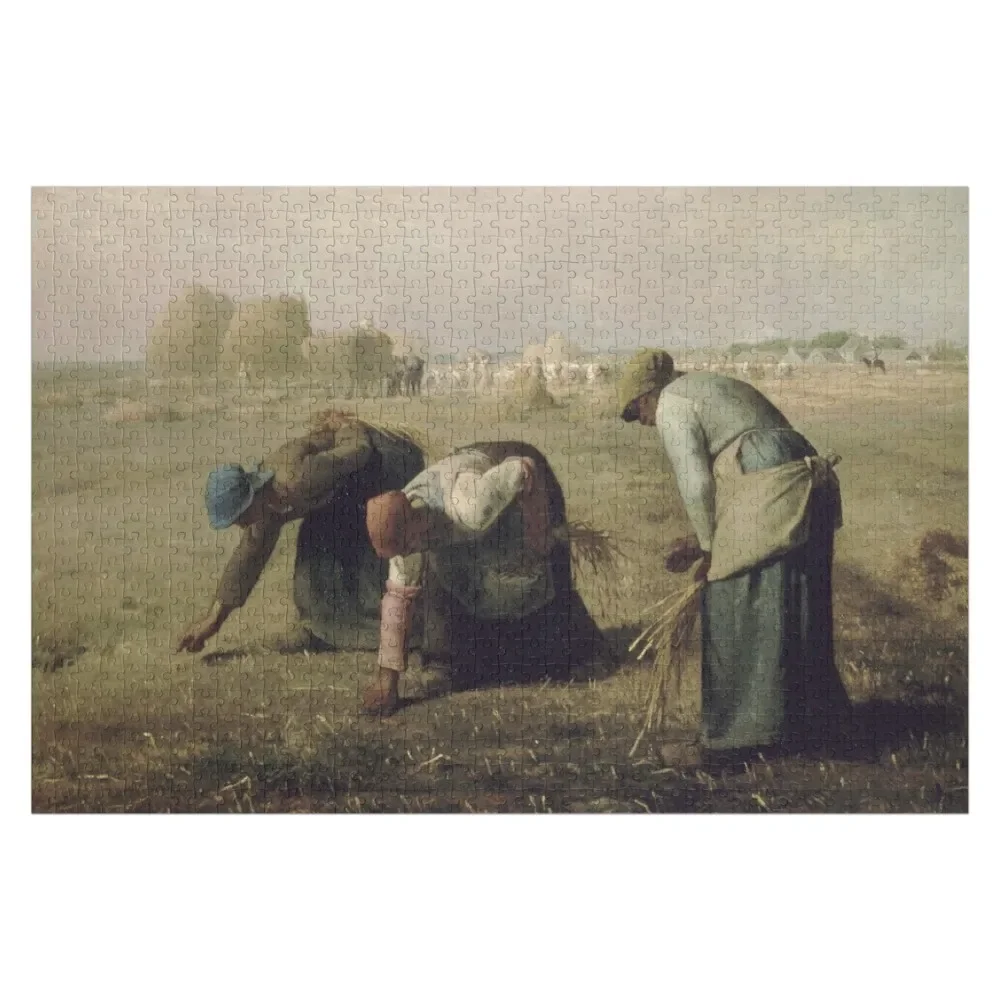 จิ๊กซอว์ Jean-Francois Millet's The Gleaners กล่องไม้ ปริศนาของเล่นเด็ก