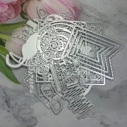 Randomly Send Dies Frame Metal Cutting Die DIY Scrapbooking Paper Cards Stencil Embossing Card Craft photo album Template