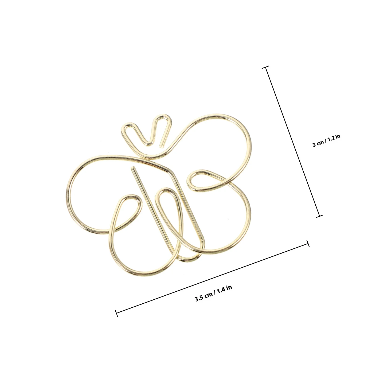 20Pcs Paper Clips Creative Shaped Metal Office Document Clips Small Cute Bookmarks DIY Gifts Delicate Paper Clip