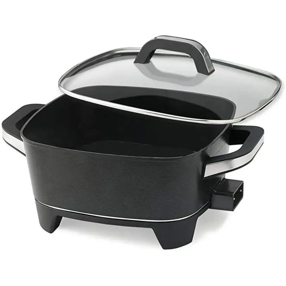 

Electric Skillet 12 Inch, Extra Deep Design, Black Finish, 1500 Watts, High-Performance Cooking Surface, Durable Non-Stick