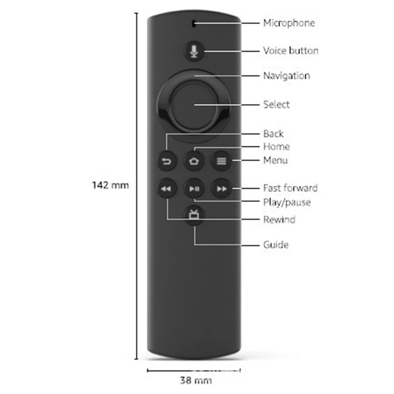 New H69A73 Voice Remote Control Replacement for Amazon Fire TV Stick Lite with Voice Remote