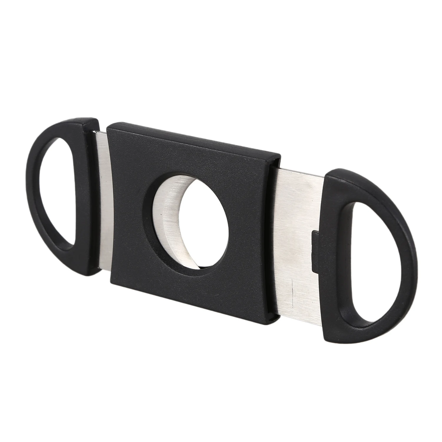 Oval-Shaped Cigar Cutter, Double Cut Blade