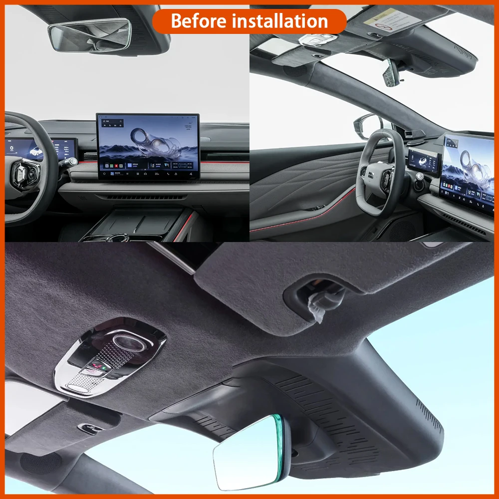 for Geely Galaxy Starshine 8 2025 2026 Video Recorder 4K DVR Dash Cam Wifi Camera 170 Wide Angle Plug & Play Loop Recording