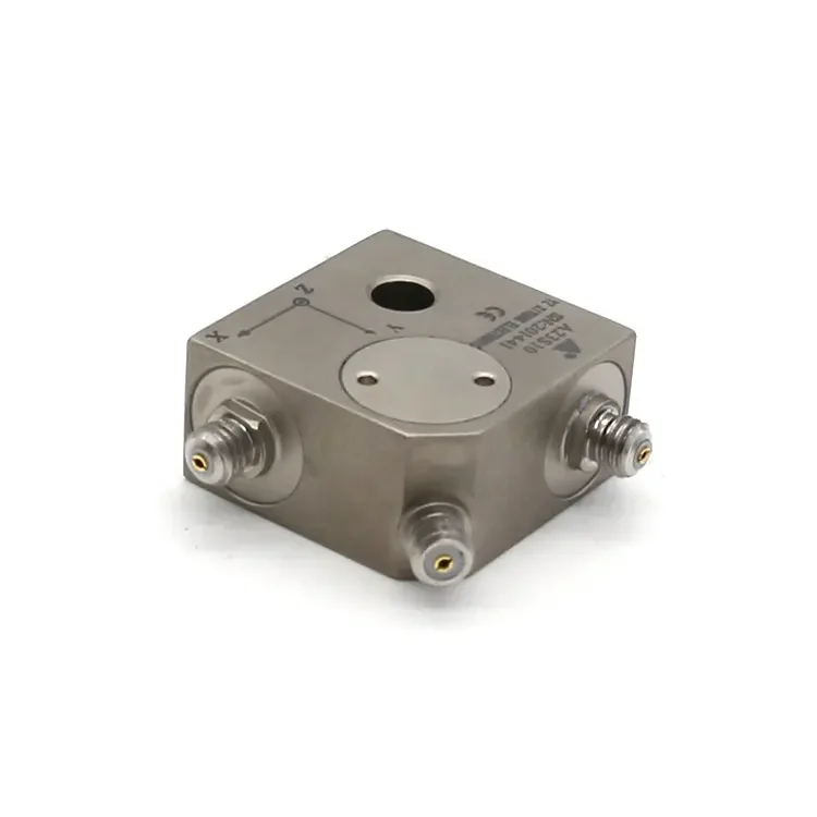 A23S10 IEPE 10 MV/g Titanium Alloy Triaxial Piezoelectric Accelerometer 3 Axis