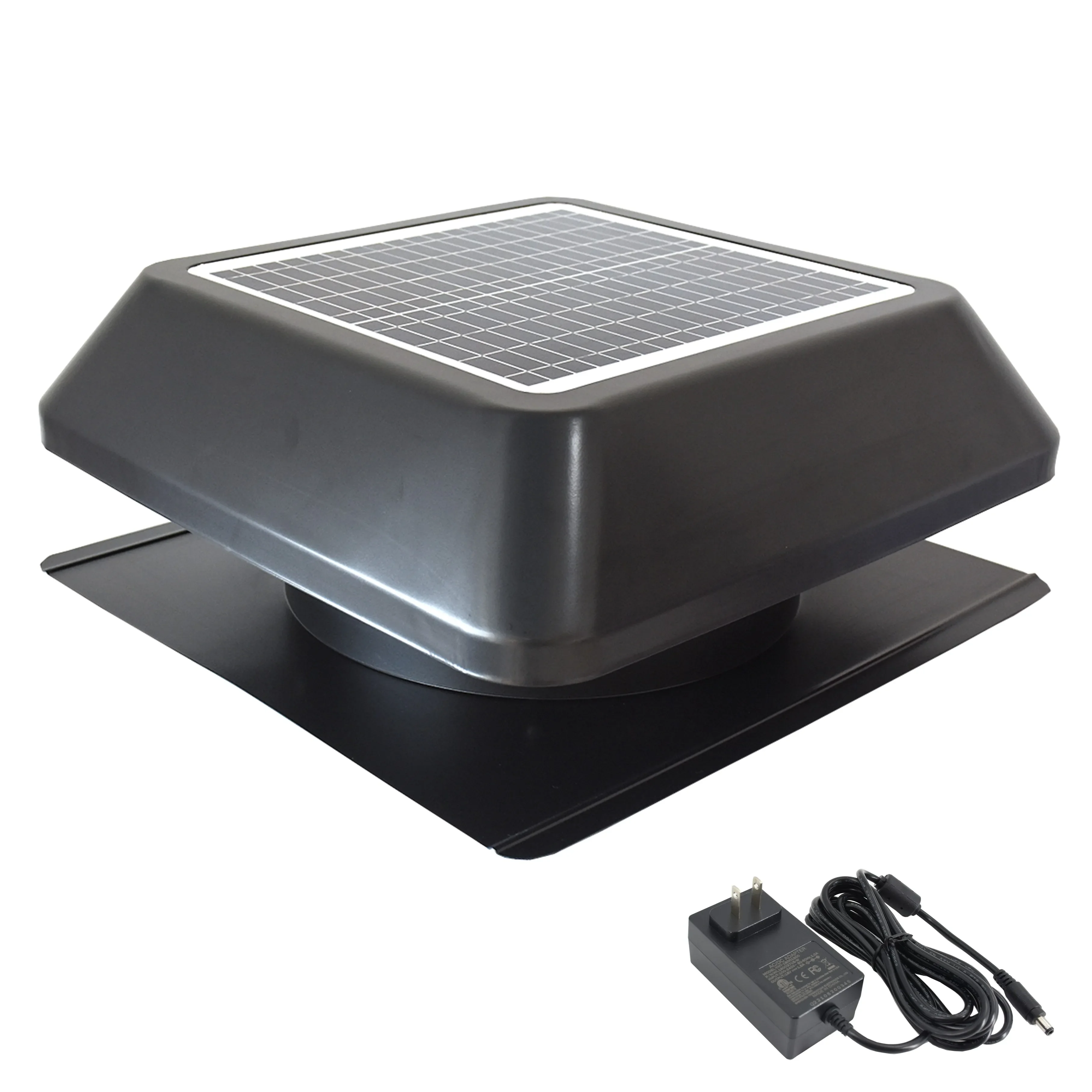 Solar Panel Fresh Air Circulator Exhaust Fan Factory Direct Sale DC Motor Extractor Home Use 24/7 Ventilation Attic Roof Vent