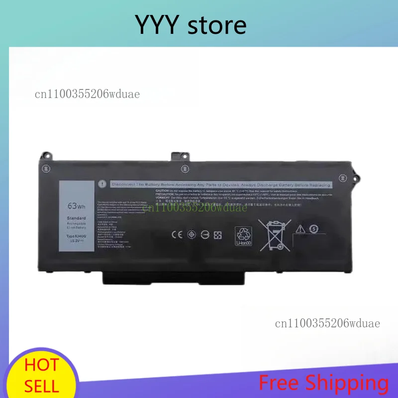 بطارية RJ40G 15.2V 63Wh لأجهزة DELL Latitude 14 5420 15 5520 3560 XPC5H CHKFM FDTCY 9D3YW 758J7 WY9DX M033W 4ICP5/57/79