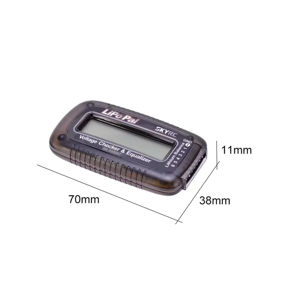 SKYRC Checker 2-6S Lipo Battery Voltage Checker Equilizer Capacity Display Voltage Indicator Voltage Balancer LiPoPal Battery