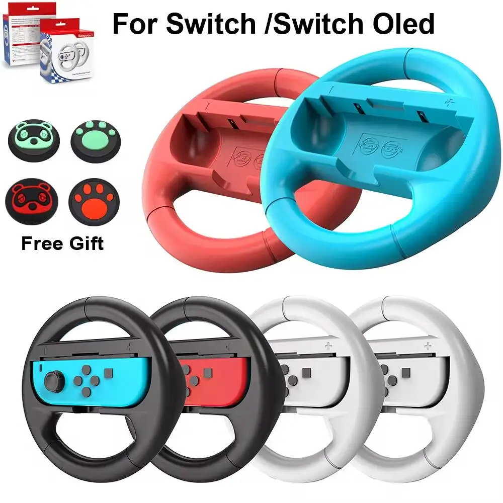 2 stks/set Racing Game Switch Oled SL & SR Racing Stuurwiel Joypad Grip Schakelaar Controller Game Grip Handvat voor Nintendos