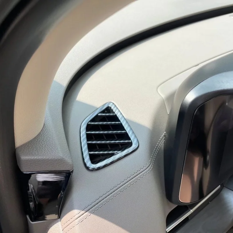 

For Kia Carnival KA4 2020-2023 ABS Car Dashboard Front Upper Air Outlet Cover Side Air Condtion Cover Trim Car Accessories