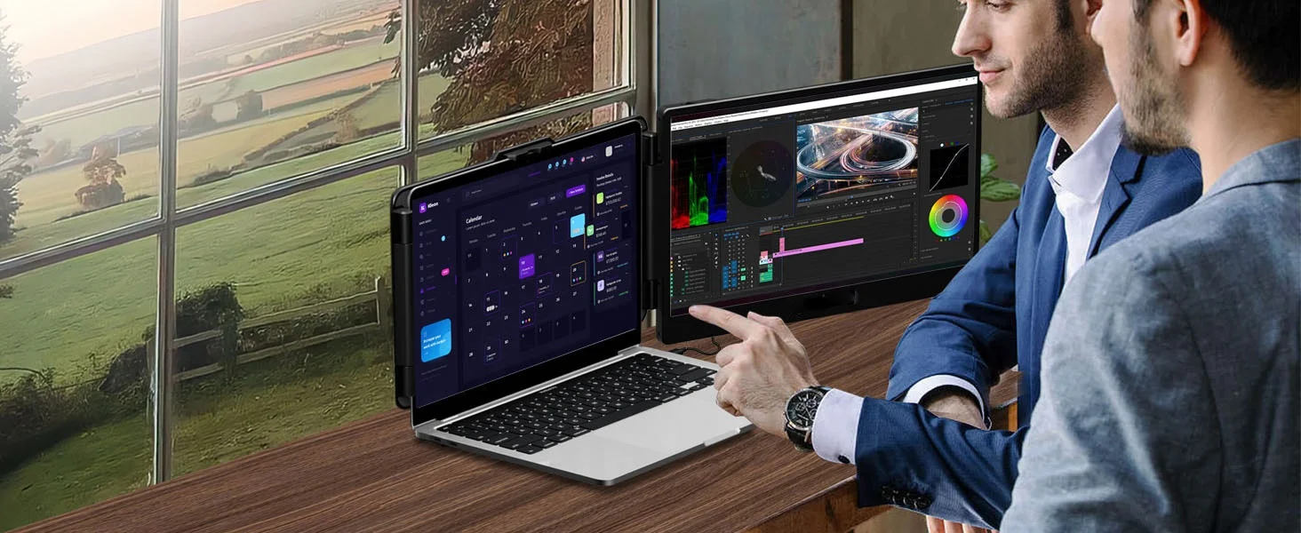 공장 공급 드라이버 연결 없이 작동하는 TYPE-C 여행용 1080P FHD IPS 게임폰 휴대용 노트북 화면 확장기