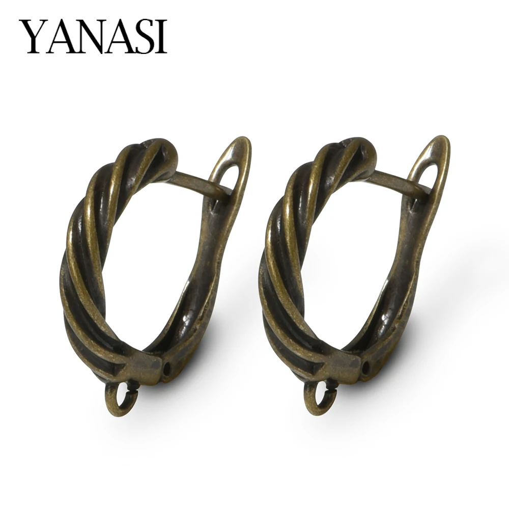 1 Pair 5 Colors 18K Gold /Plated Black Earring Hooks For DIY Earring Making Accessories Jewelry Making Suppplies Anti-fade