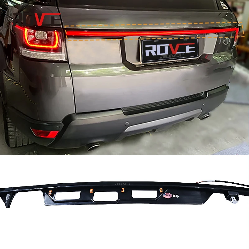 

Накладка задней двери, украшение задней двери для Range Rover Sport 2014-2022, сквозной задний фонарь, светодиодные задние фонари, задний фонарь