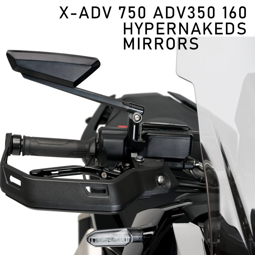 For Honda X-ADV 750 ADV 350 160 Motorcycle Adjustable Hypernaked Mirrors Rearview Mirrors Hypernaked Mirrors Adjustable Mirrors