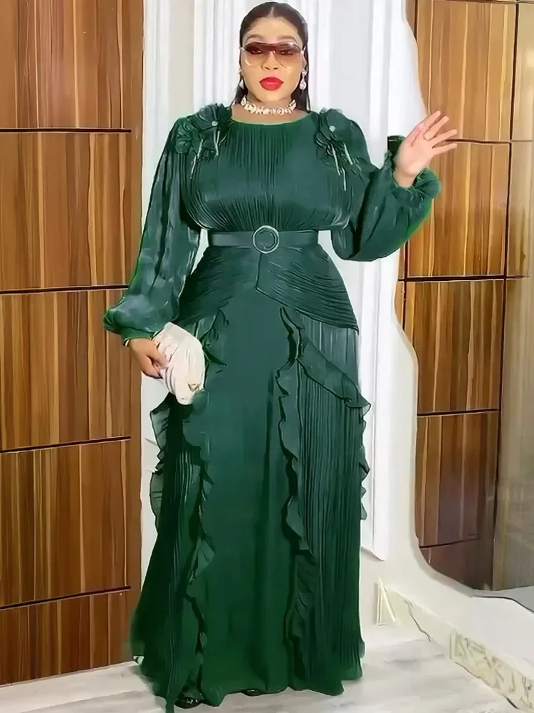 فساتين الحفلات الأفريقية مقاس كبير للنساء 2025 موضة جديدة Dashiki أنقرة ثوب مسائي زفاف أنيق تركيا فستان ماكسي إسلامي