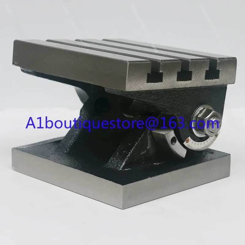 Vertical Adjustable Angle Tilt Rotation 90 Degree Table Milling Machine Drilling Machine Processing Angle Precision 6inch