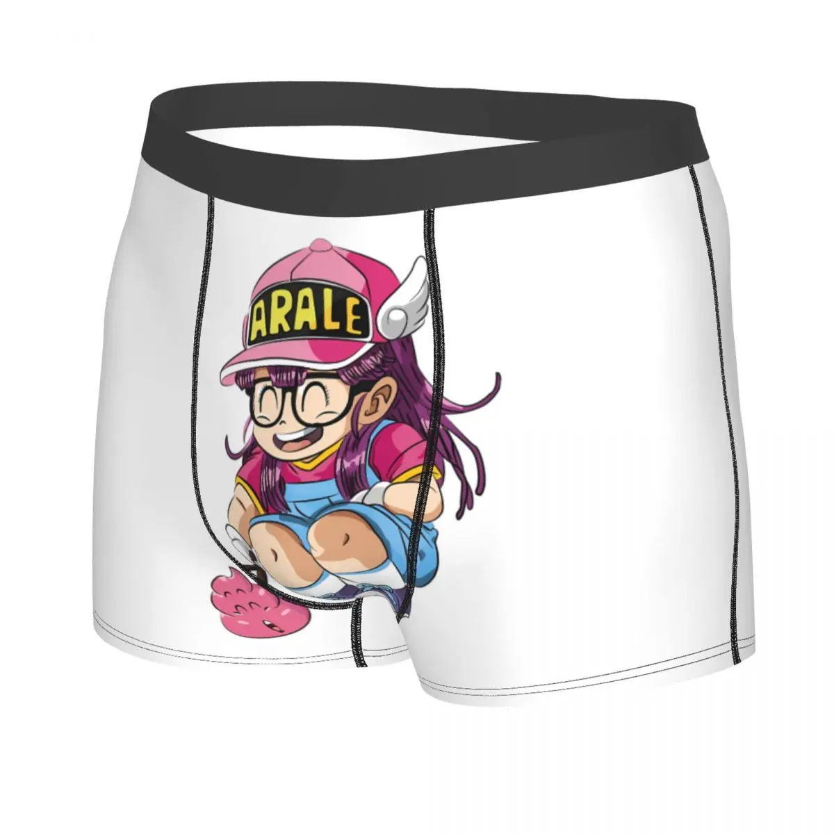 Male Cool Arare Arale Purple Dr Slump Underwear Boxer Briefs Men Stretch Shorts Underpants