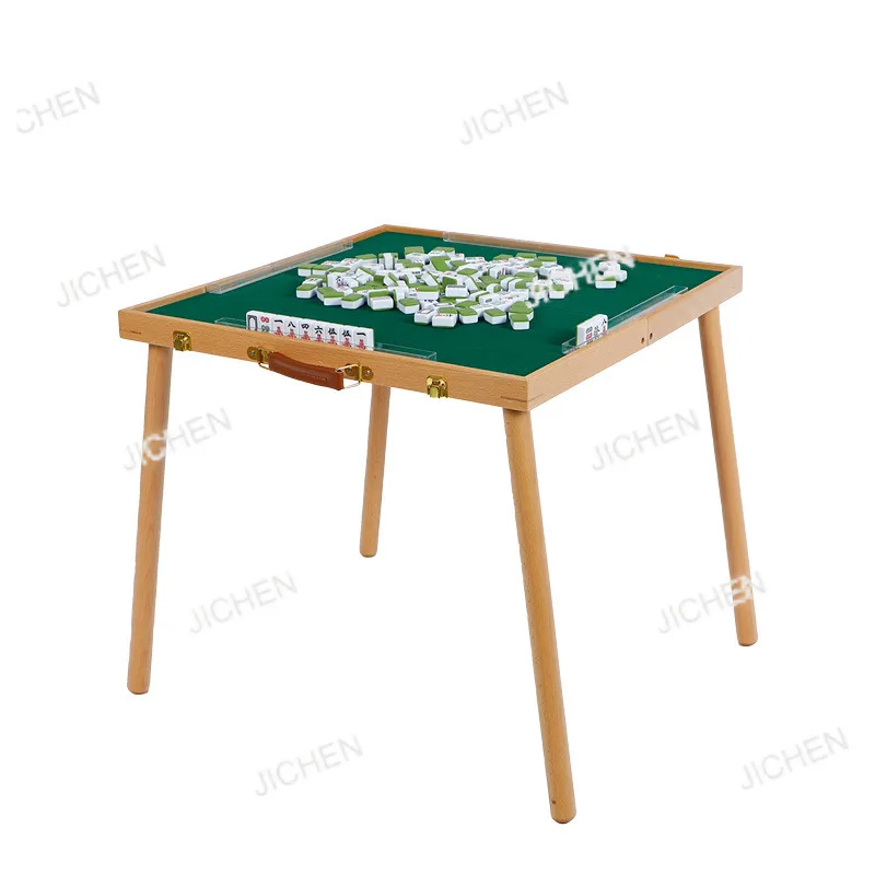 

JC уличная машина для маджонга из цельного дерева, походный стол, обеденный стол двойного назначения, мини-складной портативный бренд для общежития, воробья