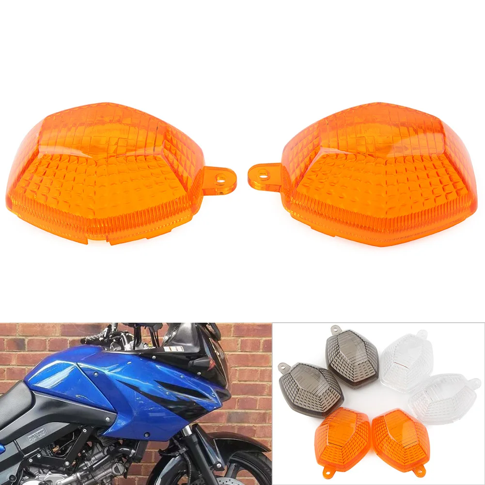 2Pcs Motorcycle Turn Signal Light Lens Indicator Lamp Cover For SUZUKI GSX DL 650 1250 600 1200 SV1000 DRZ 400 V-Strom