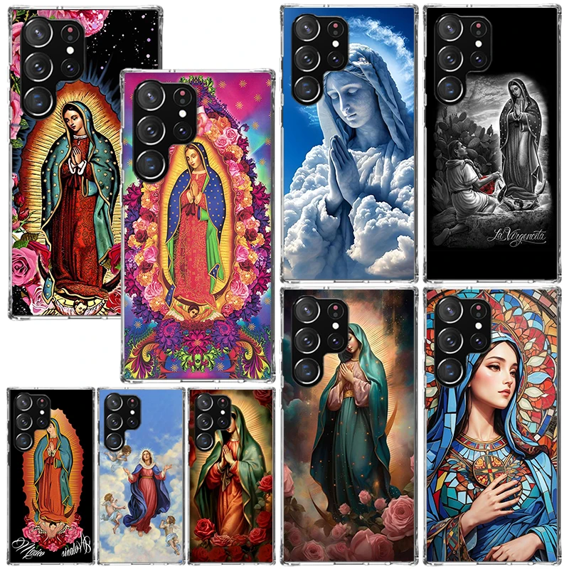 Virgin De Guadalupe Virgen Mary Phone Case For Samsung Galaxy Note 20 Ultra 10 Plus 9 8 M11 M12 M21 M30S M32 M51 M52 J4 J6 + J8