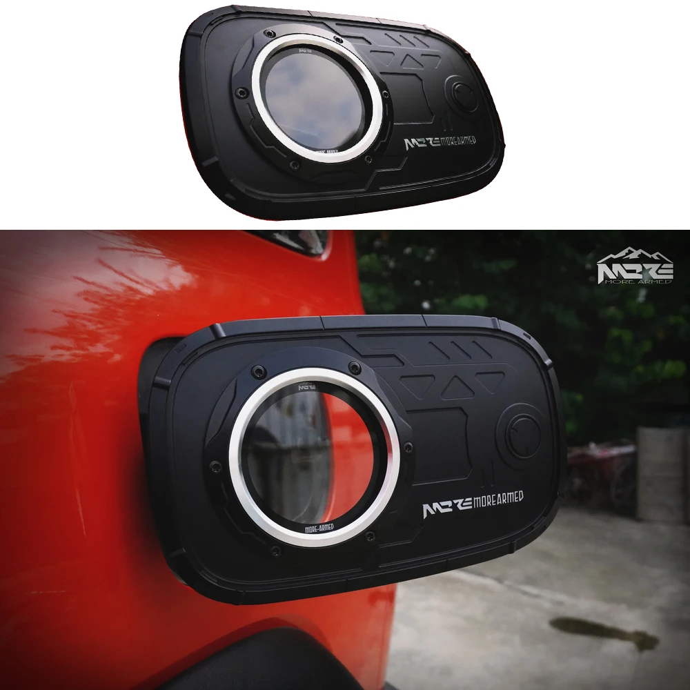 

Transparent Tempered Glass Oil Tank Cover Cap Car Fuel Tank Cap Cover Aluminum Magnesium Alloy Black For Tank 300 19-24 TK1035