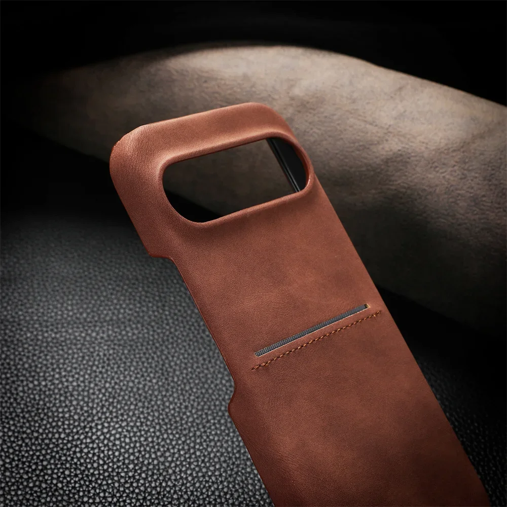Hochwertige Retro-Business-Schafslederhülle für Google Pixel 11 10 9 ProXL 8 Pro mit Kartenfach, hautfreundlich, stoßfest, Schutzhülle. – Detail 7