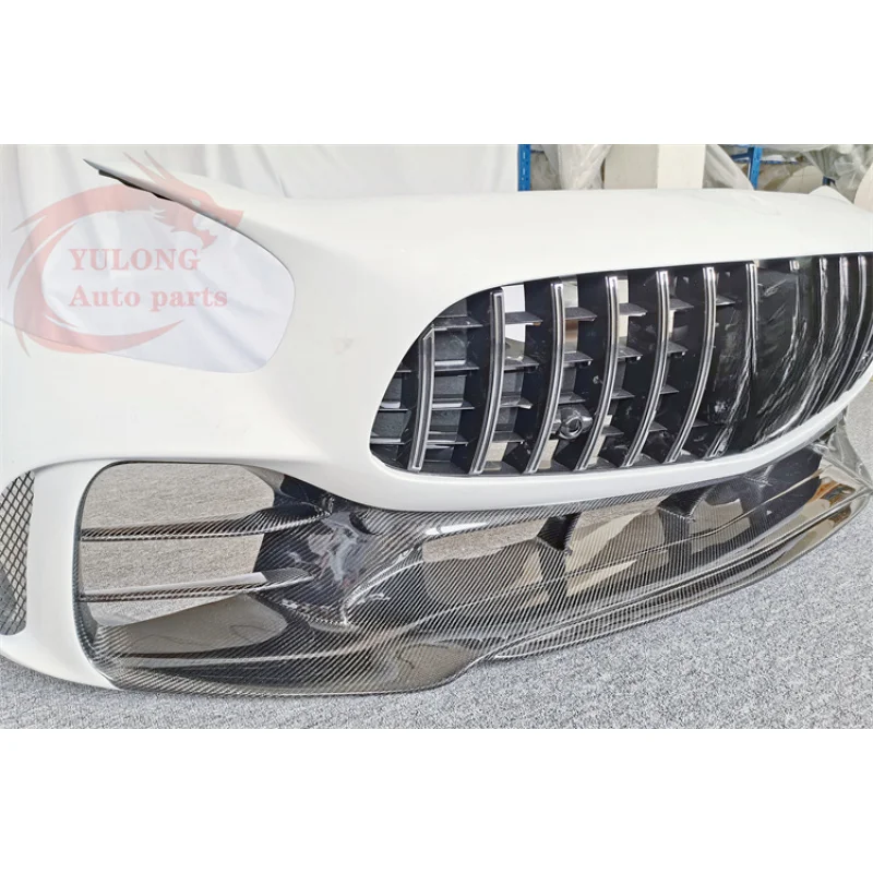 

For Mercedes-Benz AMG GTC GTS GTR Style Semi-Carbon Fiber Bumper Front Guard Bar