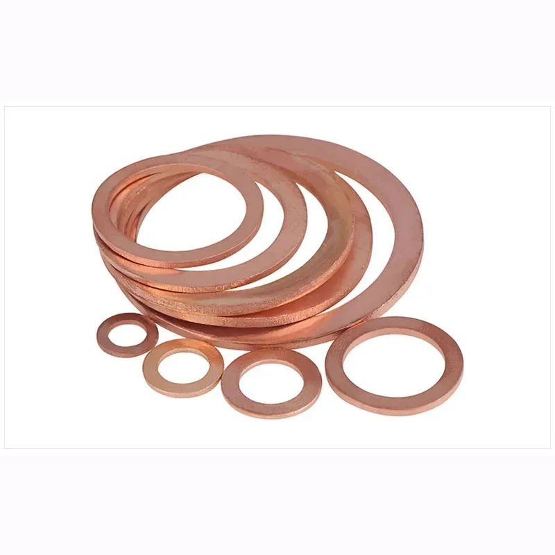 M18 M20 M21 M22 M24 M26 M27 M29 M32 M37 M40 M43 M50 Brass Copper Sealing Boat Crush Washer Flat Gasket Ring Sump Plug 1mm