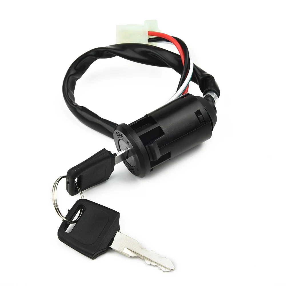 Off Road Motorcycle Ignition Switch with Lock and 2 Keys Compatible with For Honda For Kawasaki For Suzuki Models