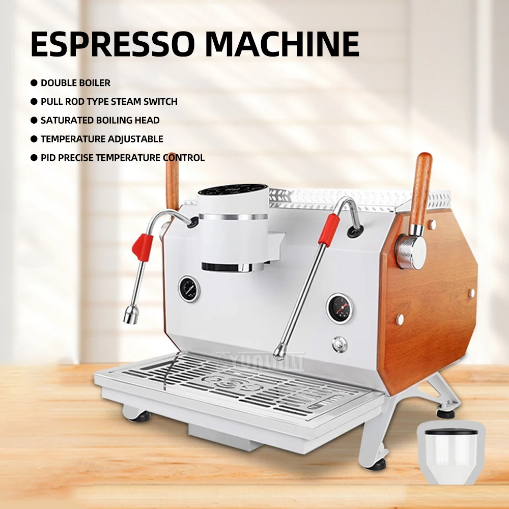 

Commercial Espresso Machine Double-head Coffee Processing Machine Multi-functional Coffee Maker Cafetera Profesional