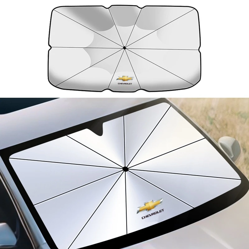 For Chevrolet BOLT Cavalier Colorado Cruze Lacetti Onix Orlando Silverado Spark Car Windshield Sunscreen Sunshade Accessories