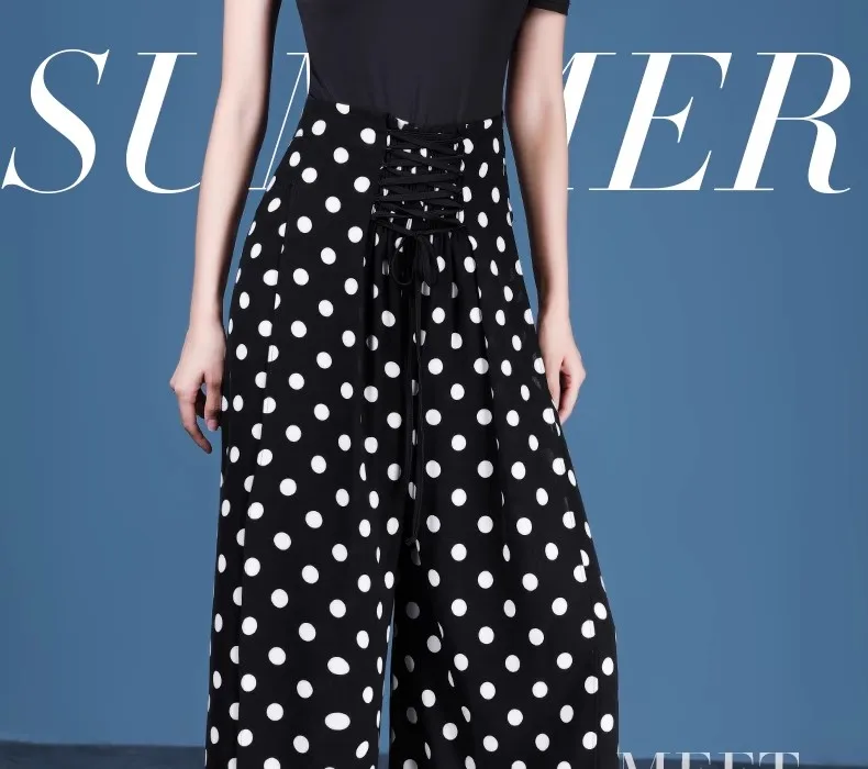 Beisha's new spring and summer dance pants for women's Latin dance, which are long pants for international standard dance and al