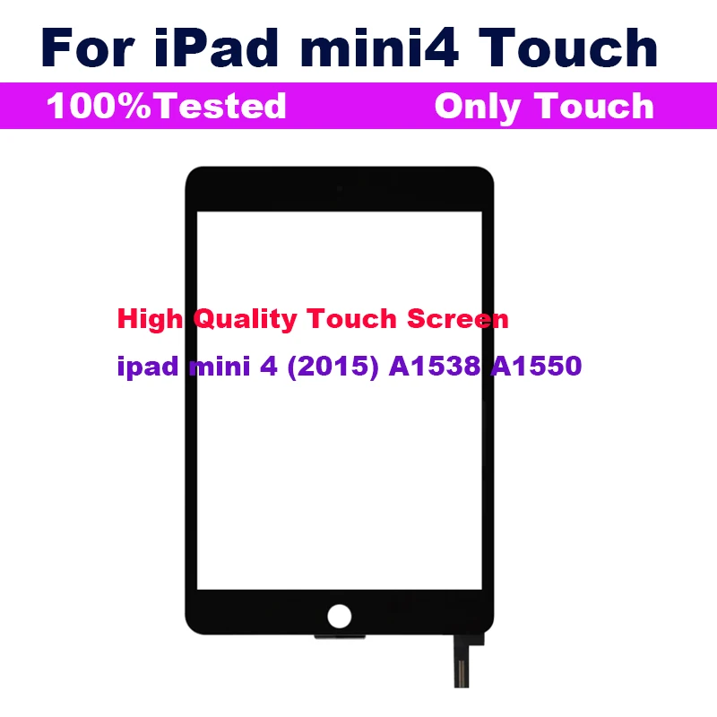 

Сенсорный экран для iPad 7,9 дюйма Mini 4 Mini4 4-го поколения A1538 A1550, сенсорный экран-дигитайзер, сменная панель, запчасть для Mini 4 Mini4 LCD