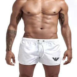 Men's Beach Shorts Bodybuilding Fashion Men Gyms Fitness Sport Shorts Summer Casual Slim Cool Male Quick Dry Board Shorts Trunks