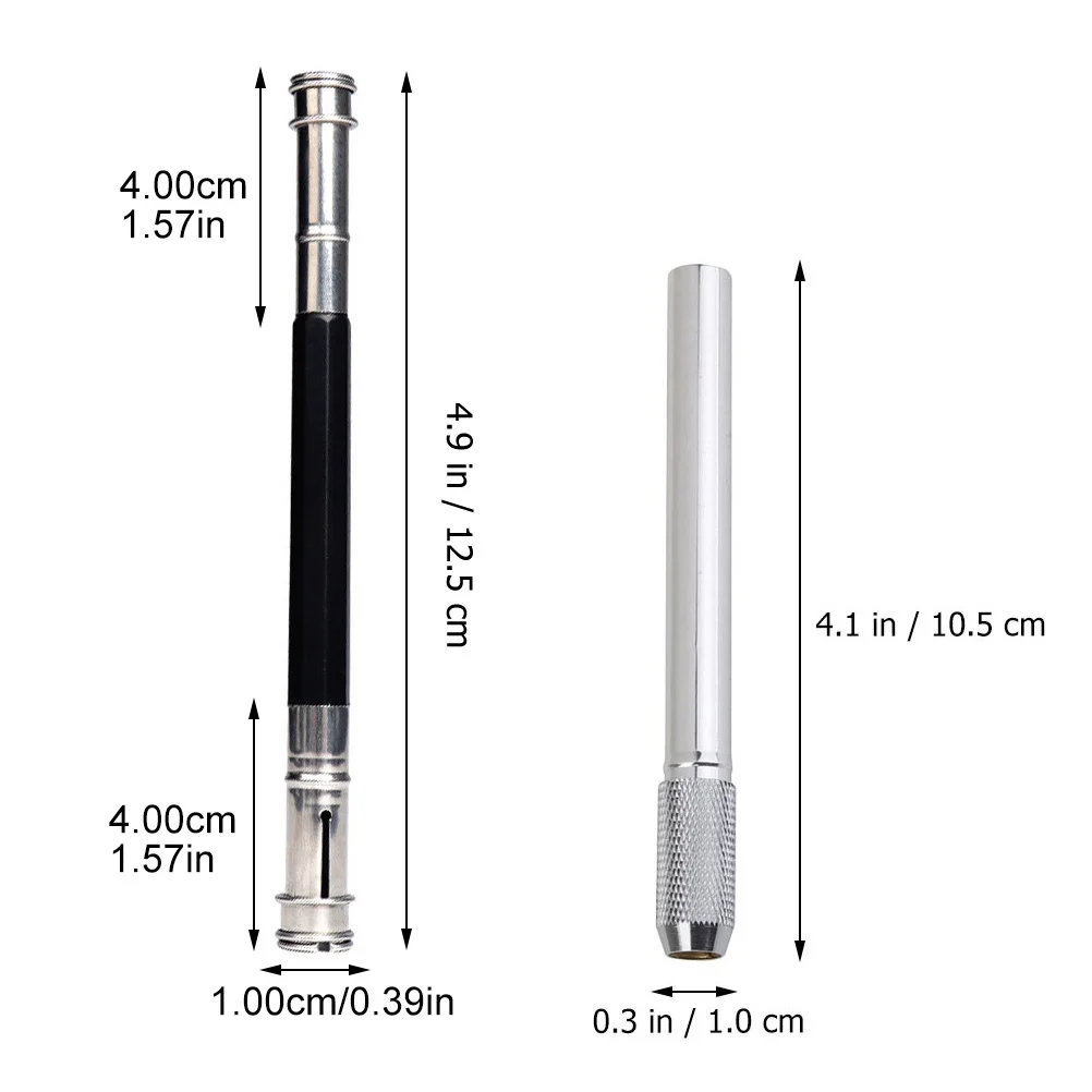 アートメタルペンシルエクステンダーホルダー、シングルヘッド、スパイラル、アソートカラー、カラーペンシル、ペイントツール、スクールステーショナリー、3〜10個