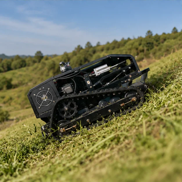 Custom Professional Remote Control Lawn Mower Tracked Weed Cutter Machine for Orchard Hillside Grass Cutting