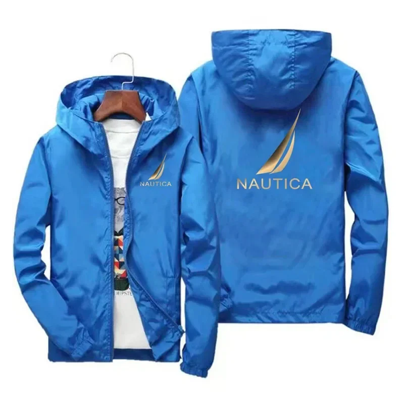 2026 Spring Autumn Men Windproof Sun Protection Zip Hooded Jacket, Outdoor Climbing Fitness Daily Casual Sport Coat