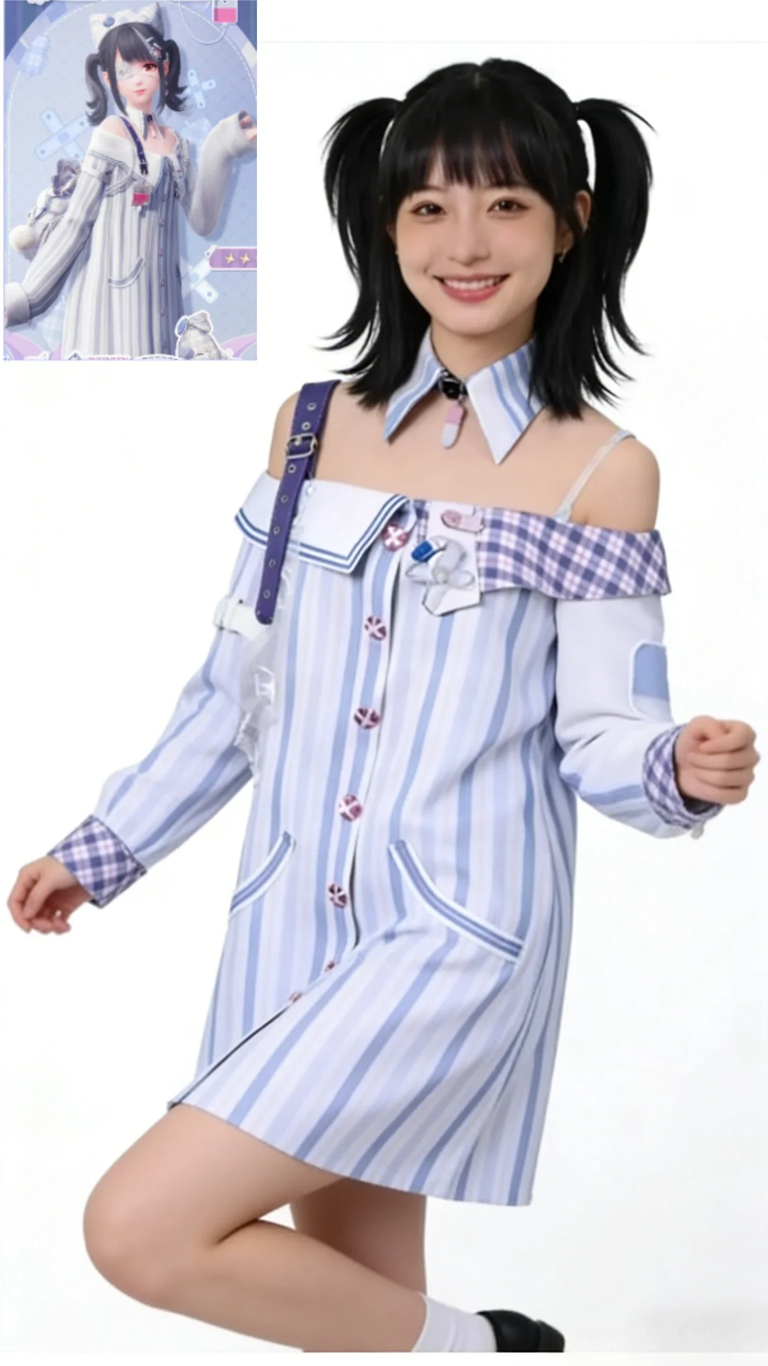 

Game Infinity Nikki Cosplay Halloween Party Suits Sick Experiment Fantasy Whimsy Cosplay's New Role-playing Costume and Wigs