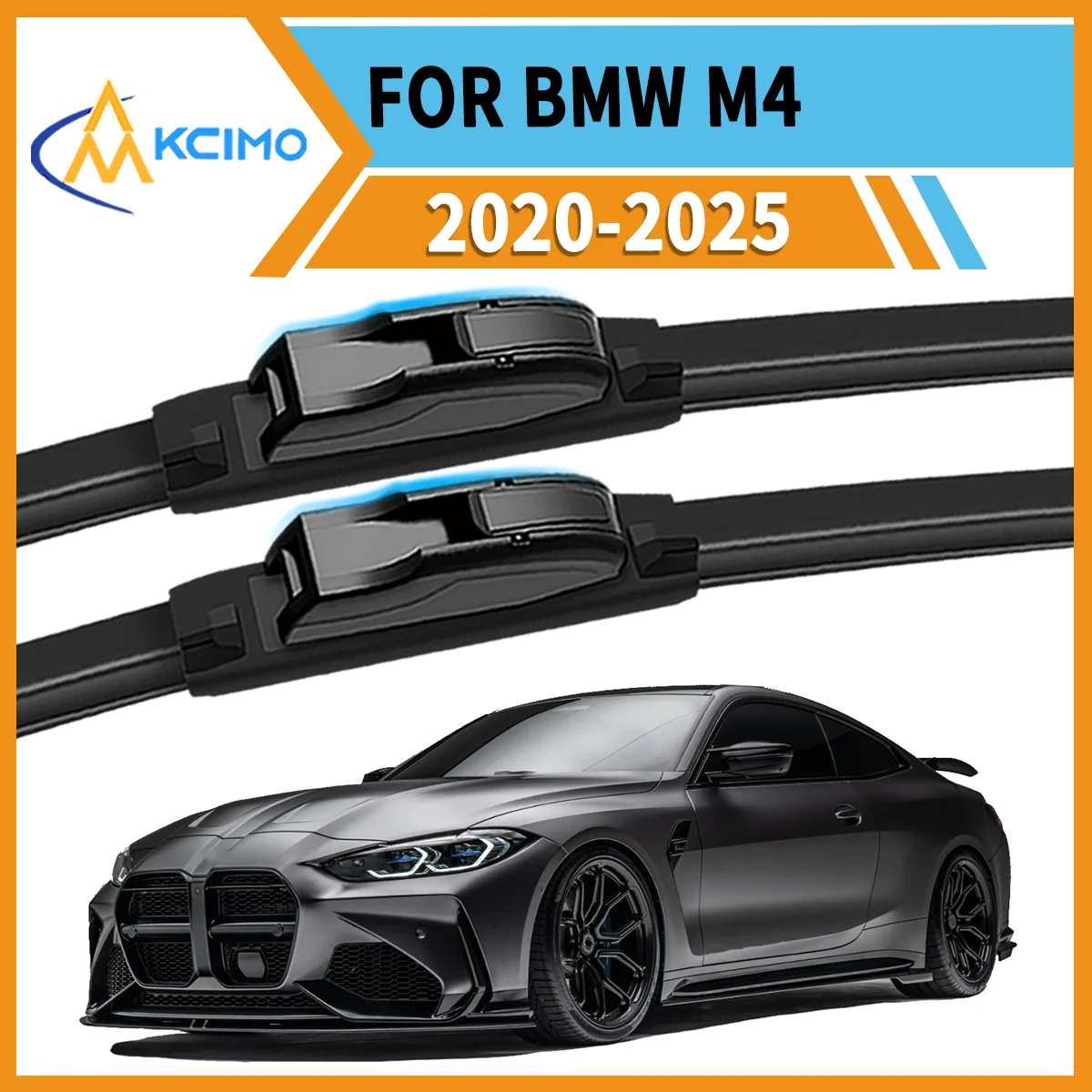 

Drive Confidently 2PCS Premium Wiper Blades for BMW M4 G82/G83 2020-2025 All-Season Clarity Strong Frame Smooth Wipe