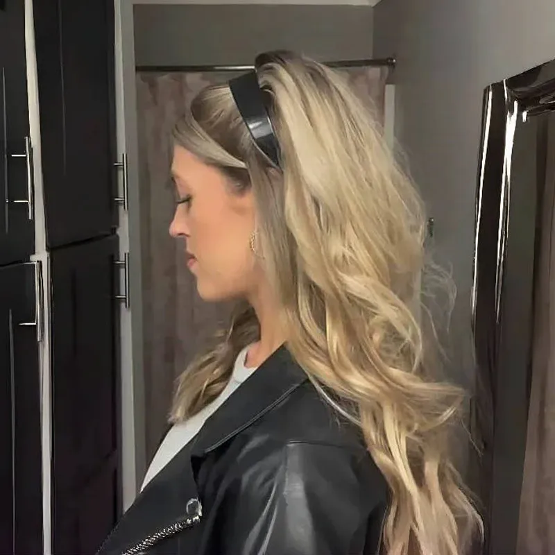 

Ladies Black Fluffy Bump Hairband Fashion Hair Accessory Hair Accessory Parts Lady Hairpin Fluffy Modeling Popular Hairpin Hair