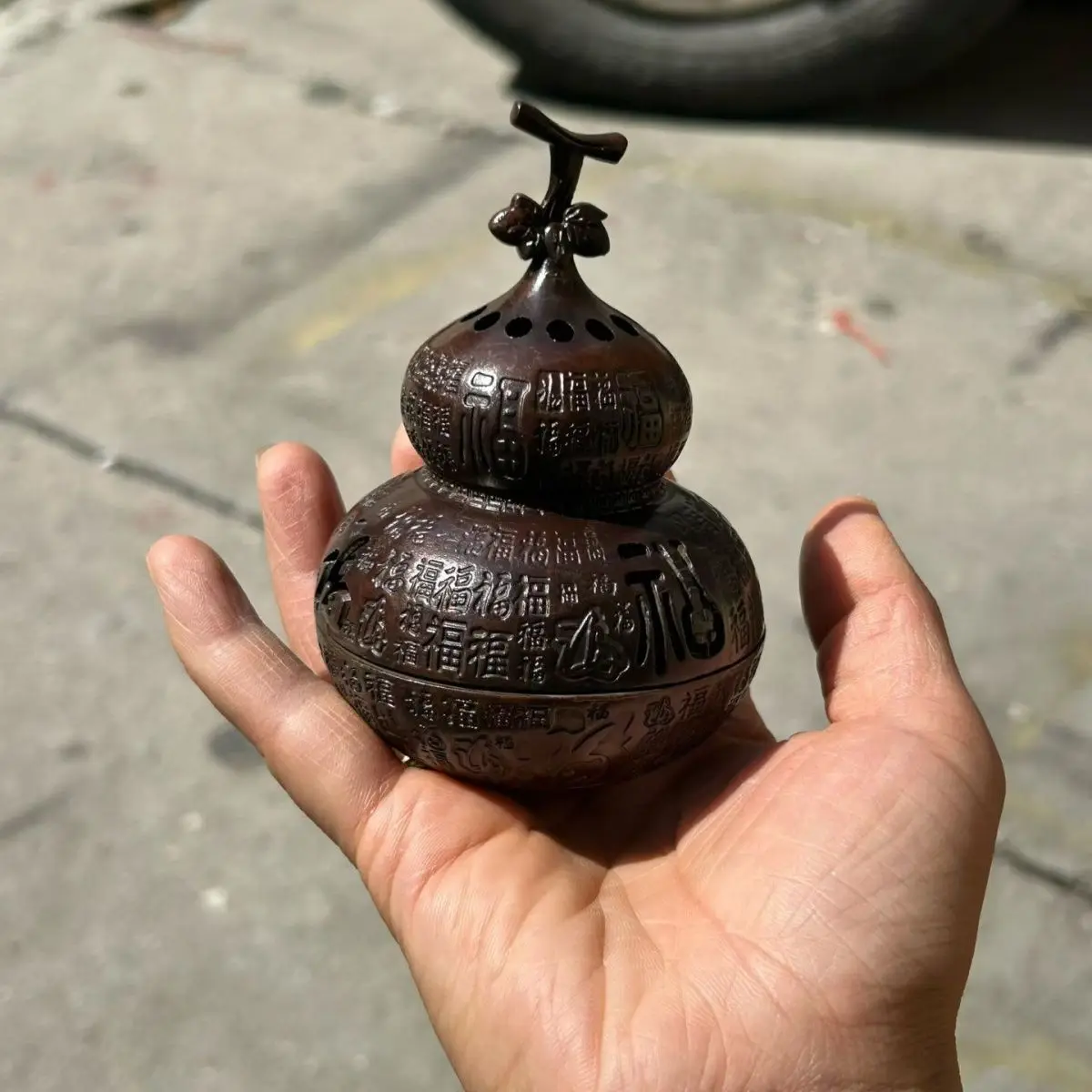 Hundred blessings gourd Incense Burner Statue for Tea Home Decor Ornaments