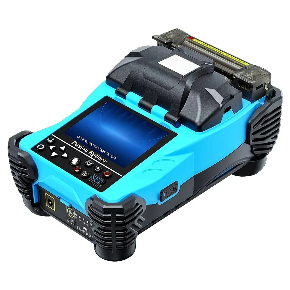 400K FTTH Fusion Splicer Welder 9 Seconds Multi-Function Network Splicer Machine New Fiber Optic Equipment Fusion